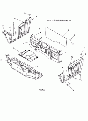 BODY FLOOR and FENDERS - R17RCA57A1 / B1 / A4 / B4 (700492)