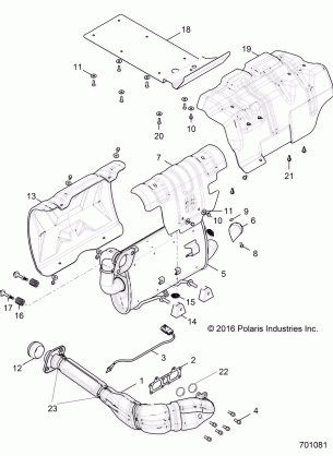 ENGINE EXHAUST SYSTEM - R17RGE99A7 / A9 / AW / AM (701081)