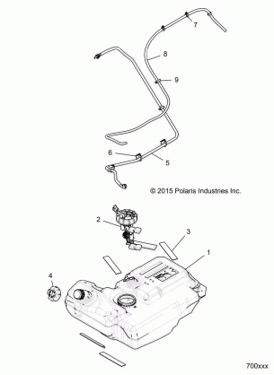 BODY FUEL TANK - R17RGE99A7 / A9 / AW / AM (700802)