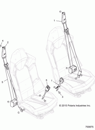 BODY SEAT BELT MOUNTING - R17RGE99A7 / A9 / AW / AM (700284)