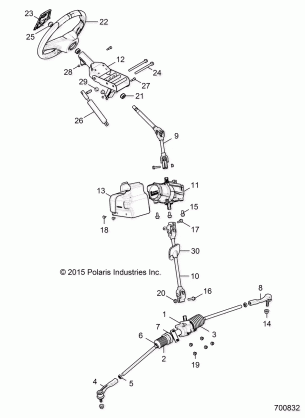 STEERING STEERING ASM. - R17RGE99A7 / A9 / AW / AM (700832)