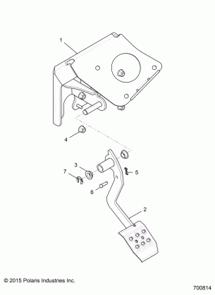 BRAKES PEDAL - R17RGE99A7 / A9 / AW / AM (700814)