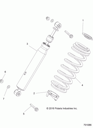 SUSPENSION REAR SHOCK MOUNTING - R17RGE99A7 / A9 / AW (701086)