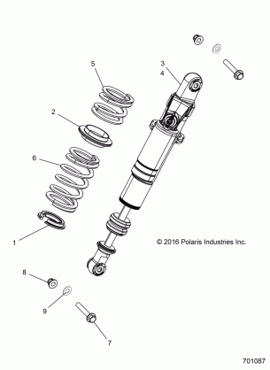 SUSPENSION REAR SHOCK MOUNTING - R17RGE99AM (701087)