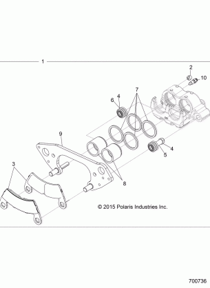 BRAKES FRONT CALIPER - R17RDA57A1 / B1 (700736)