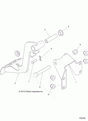 BRAKES PEDAL AND MASTER CYLINDER - R17RDA57A1 / B1 (700738)