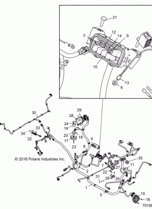 ELECTRICAL WIRE HARNESS - R17RGE99A7 / A9 / AW / AM / AK / AS / AG (701080)