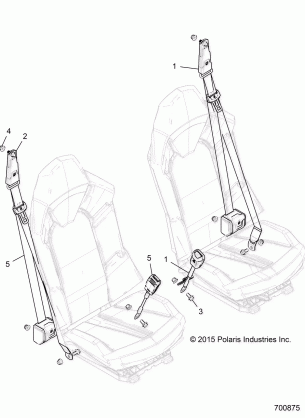 BODY SEAT BELT MOUNTING - R17RGE99A7 / A9 / AW / AM / AK / AS / AG (700284)