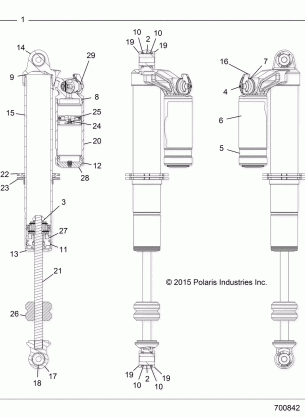 SUSPENSION FRONT SHOCK INTERNALS - R17RGE99AM / AS (700842)