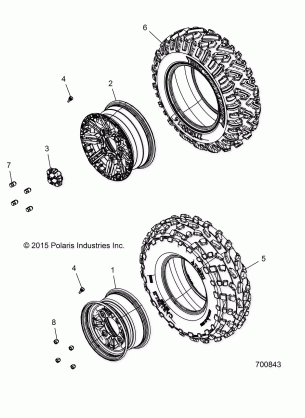 WHEELS FRONT - R17RGE99A7 / A9 / AW / AM / AK / AS / AG (700843)