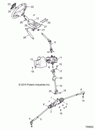 STEERING STEERING ASM. - R17RGE99NM / NW (700832)