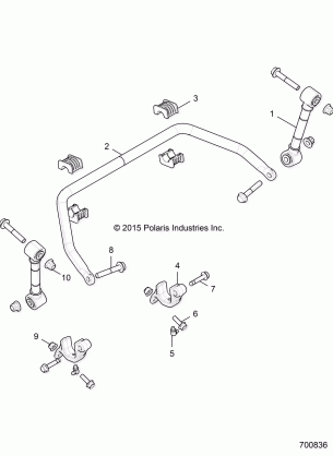 SUSPENSION FRONT STABILIZER BAR- R17RGE99NM / NW (700836)
