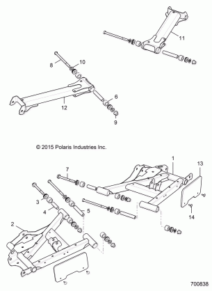 SUSPENSION REAR CONTROL ARMS - R17RGE99NM / NW (700838)