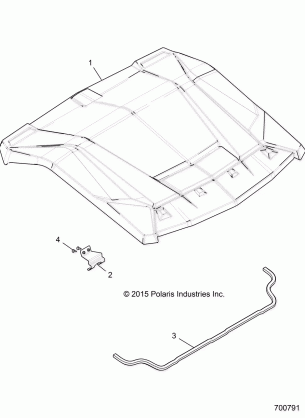 ACCESSORY ROOF - R17RGE99NM (700791)