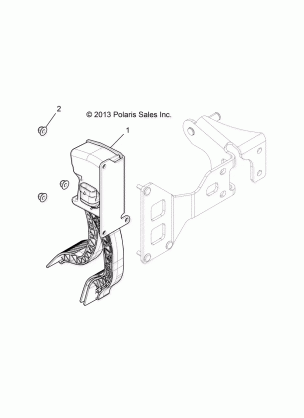 ENGINE THROTTLE PEDAL - R17RMH57A4 (49RGRTHROTTLEPEDAL15570)