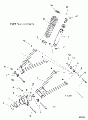 SUSPENSION REAR - R17RMH57A4 (700958)