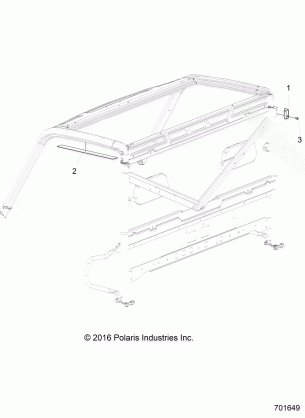 CHASSIS CAB FRAME EDGE COVER - R17RTS87CU / S87C1  (701649)