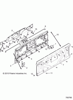 BODY BOX TAILGATE - R17RGE99A7 / A9 / AW / AM / KAK (700795)