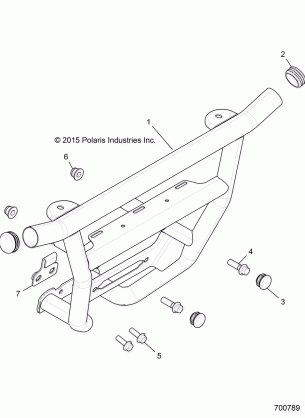 ACCESSORY FRONT BUMPER - R17RHE99NU (700789)