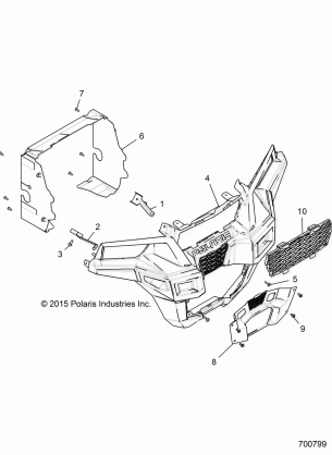 BODY FRONT FACIA - R17RHE99NU (700799)