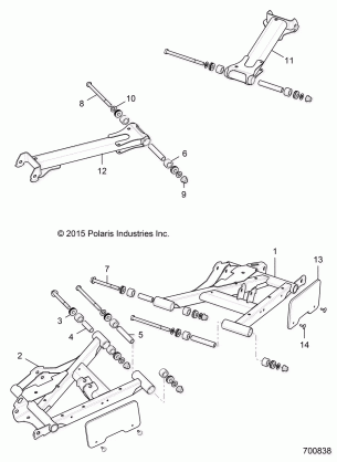 SUSPENSION REAR CONTROL ARMS - R17RHE99NU (700838)