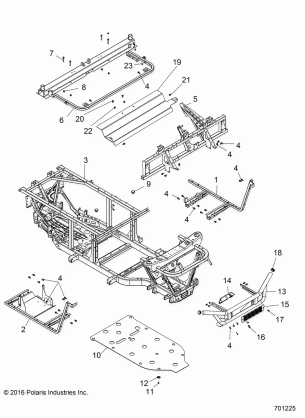 CHASSIS FRAME and FRONT BUMPER - R17RMA57A1 / A9 / E57AK (700167)