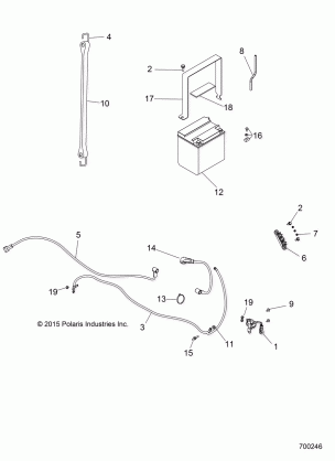 ELECTRICAL BATTERY - R17RMA57A1 / A9 / E57AK (700246)