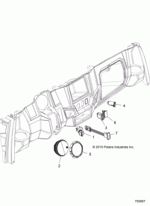 ELECTRICAL DASH INSTRUMENTS and CONTROLS - R17RMA57A1 / A9 / E57AK (700957)