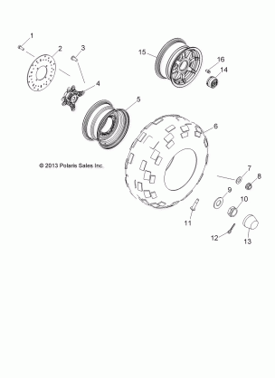 WHEELS FRONT - R17RMA57A1 / A9 / E57AK (49RGRWHEELFRT14RGR570)