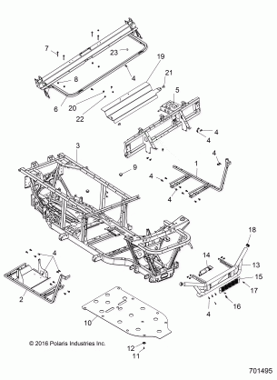 CHASSIS FRAME and FRONT BUMPER - R17RMA57A1 / A9 / E57AK (701495)