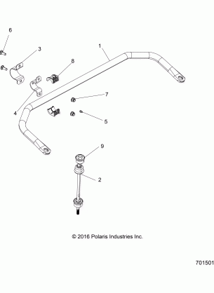 SUSPENSION STABILIZER BAR - R17RMA57A1 / A9 / E57AK (701501)