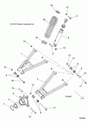 SUSPENSION REAR - R17RMA50A4 (700958)