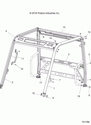 CHASSIS CAB FRAME - R17RMA50A4 / A1 (701786)