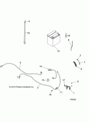 ELECTRICAL BATTERY - R17RMA50A4 / A1 (700502)