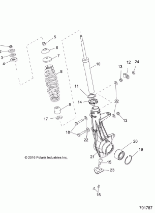 SUSPENSION FRONT STRUT - R17RMA50A4 / A1 (701787)