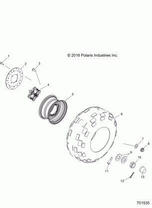 WHEELS REAR - R17RMA50A4 / A1 (701535)