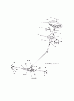 STEERING STEERING ASM. - R17RMAE4G8 / G9 / N8 / MAE4H8 (49RGRSTEERING15EV)