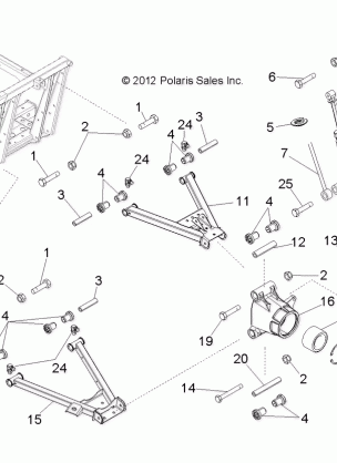 SUSPENSION REAR - R17RMAE4G8 / G9 / N8 / MAE4H8 (49RGRSUSPRR13EV)