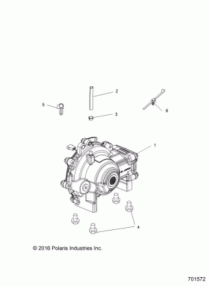 DRIVE TRAIN FRONT GEARCASE MOUNTING - R17RMAE4G8 / G9 / N8 / MAE4H8 (701572)