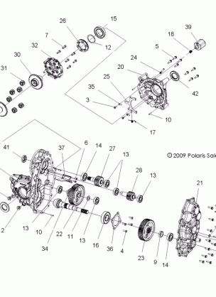 DRIVE TRAIN MAIN GEARCASE - R17RMAL4G9 (49LEVGEARCASE1332793)