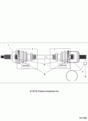 DRIVE TRAIN FRONT DRIVE SHAFT - R17RMAL4G9 (701769)