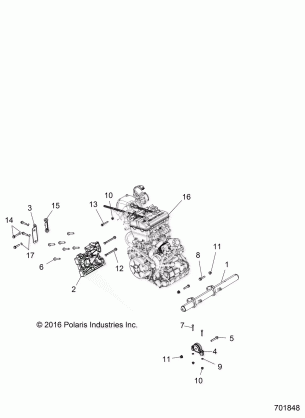 ENGINE ENGINE MOUNTING - R17RVE99NY (701848)