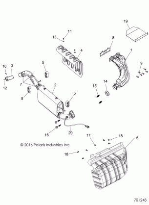 ENGINE EXHAUST - R17RVE99NY  (701248)