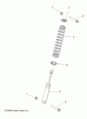 SUSPENSION FRONT SHOCK - R17RVE99NY (49RGRSHOCKMTG097004X4)