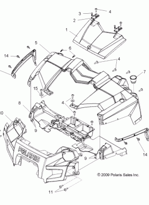 BODY HOOD and FRONT FASCIA - R17RAA76NA (49RGRLATCH108006X6)