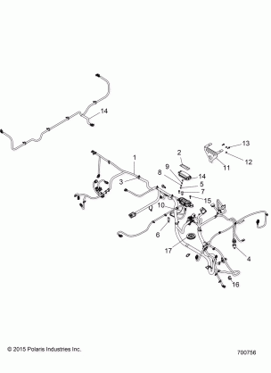 ELECTRICAL WIRE HARNESSES - R17RNA57A1 / A9 / EAM / NM (700756)