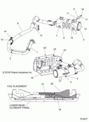 ENGINE EXHAUST - R17RTED1F1 / SD1C1 (701677)