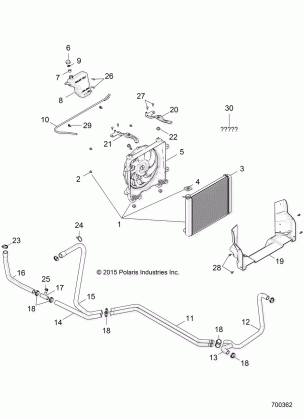 ENGINE WATER COOLING SYSTEM - R17RTED1F1 / SD1C1 (700362)