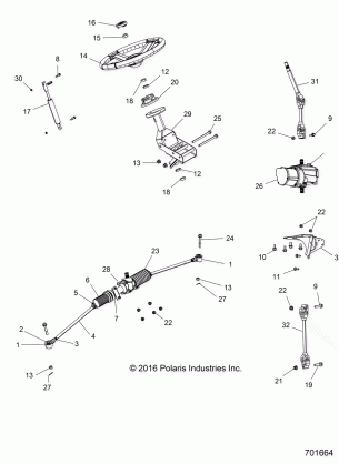 STEERING STEERING ASM. - R17RTED1F1 / SD1C1 (701664)