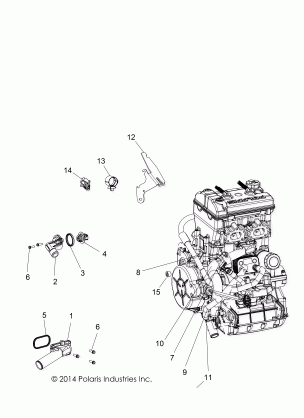 ENGINE COOLING THERMOSTAT and BYPASS - Z17VA / E / X87 ALL OPTIONS (49RGRTHERMO15RZR900)